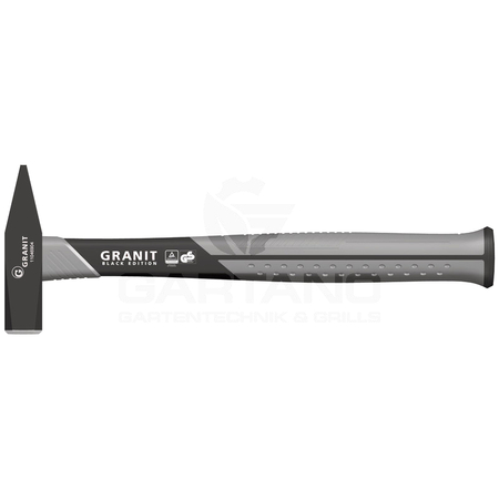 Schlosserhammer GRANIT BLACK EDITION, mit Fiberglasstiel 300g